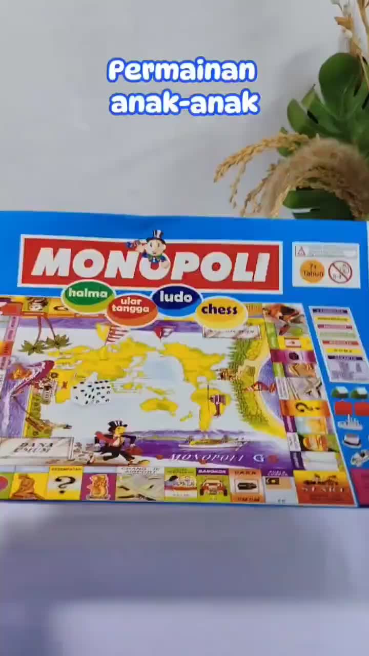 Mainan Anak Monopoli Permainan Monopoli, Ular Tangga Games Toys Dewasa