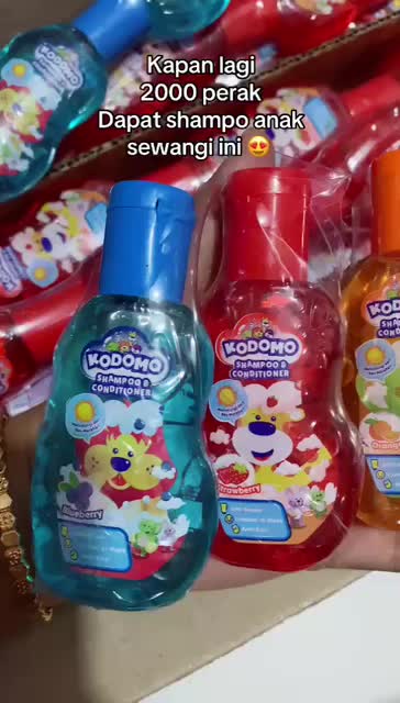 Paket 4pcs Kodomo shampo conditioner 45ml (dapat EMPAT)