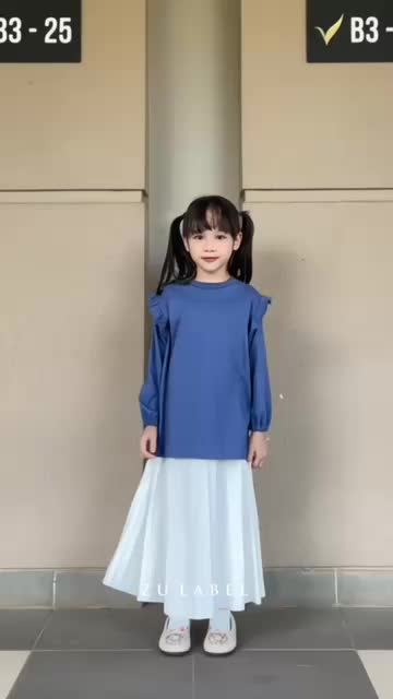 Miska Kids Series Fashion Kaos Atasan Anak Cewek Katun Combed 30s by Zulabel