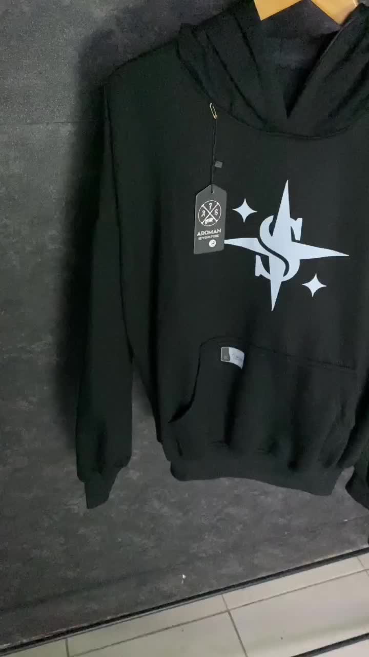 Hoodie Boxy Black Oversize Slow Dancing In The Dark A7S Distro Bandung Terlaris Unisex Pria Wanita Fleece Katun High Quality Sweater Hoodie Hitam Cowok Motif Tangan Panjang Simple Nyaman Keren
