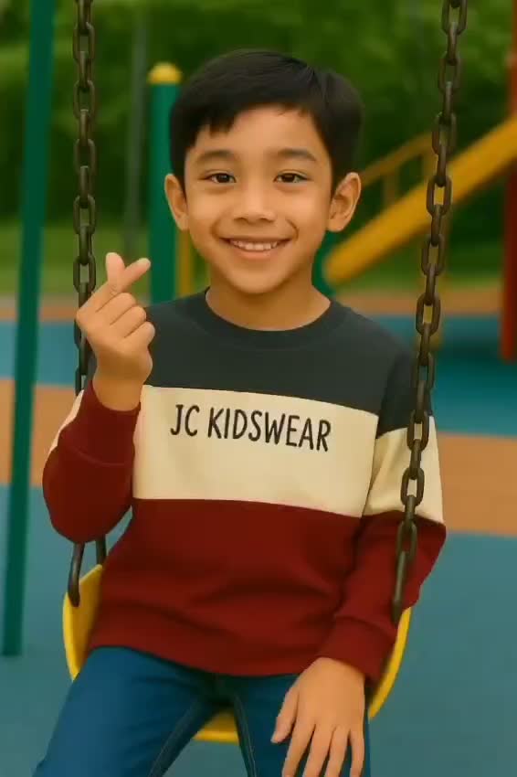 Kaos Anak Lengan Panjang Kombinasi Horizontal 3 WarnaAbu Putih Navy - Premium Cotton Combed Reaktif Asli 30s