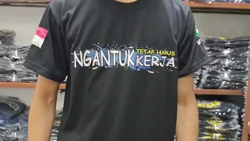 KAOS PRIA NGANTUK TETAP HARUS KERJA | SIMPLE, DINAMIS, DAN MEMBERIKAN KESAN KASUAL bajudistro Distro Combed Panjang