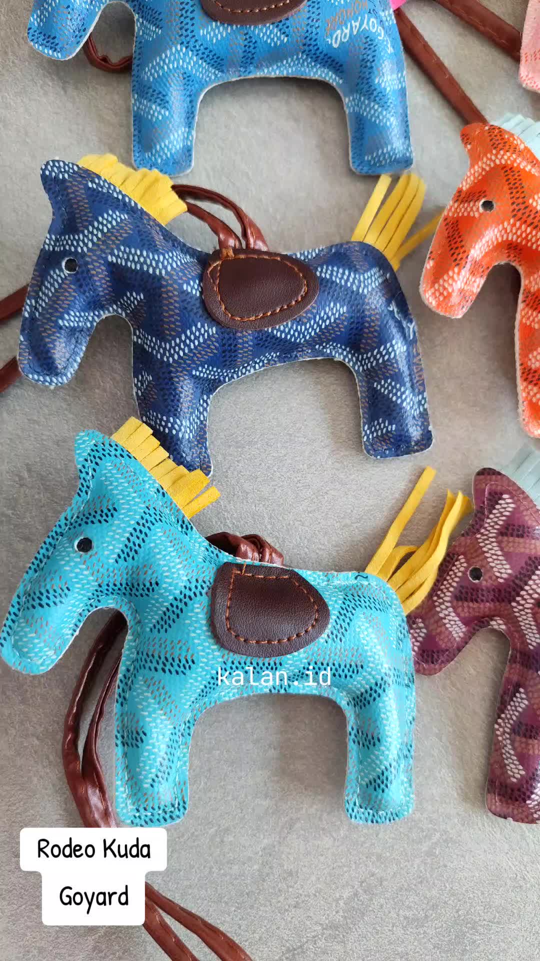 KALAN Gantungan Tas/Kunci Rodeo Kuda Bag Charm - Kulit Sintetis