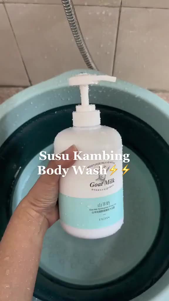 Sabun Pemutih Badan - Whitening Body Wash Susu Kambing Melembabkan & Memutihkan Badan dan Wajah 500ml