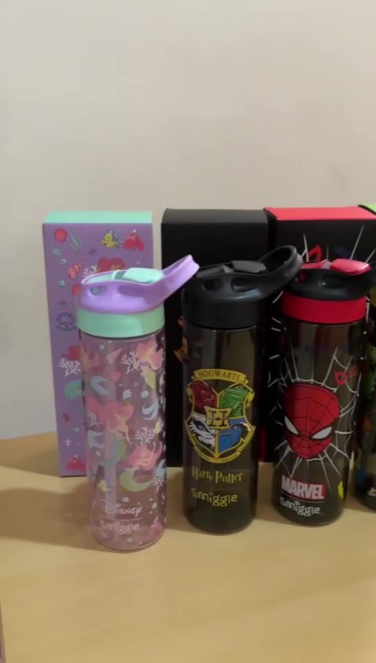 BOTOL MINUM WATERBOTTLE SMIGGLE SEDOTAN SILIKON 630ML BPA FREE