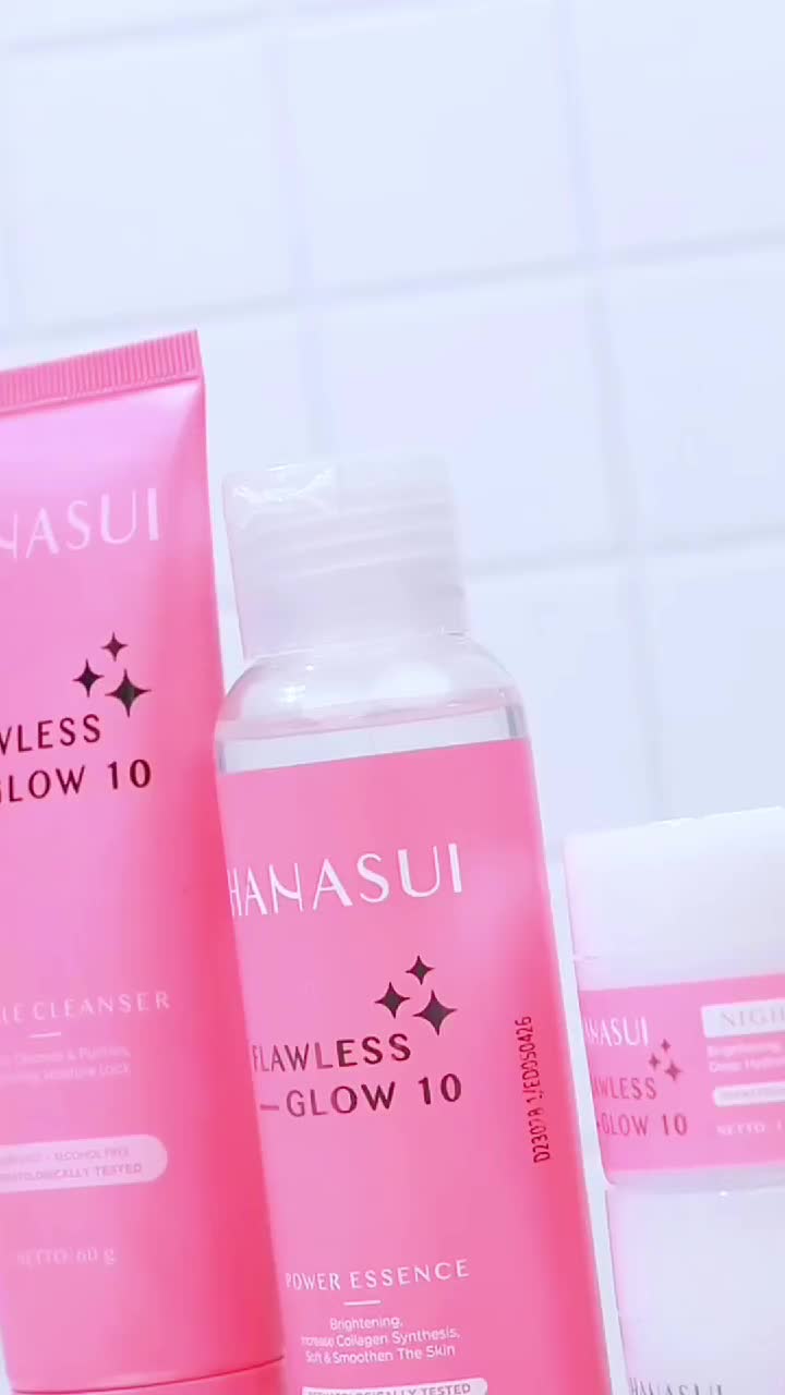 Hanasui Double Expert, Glow Better Set 4 pcs + Power Bright Expert Serum - Real 10% Advance  Niacinamide Mencerahkan Wajah Kurangi Bintik hitam Bekas Jerawat New Improved Formula