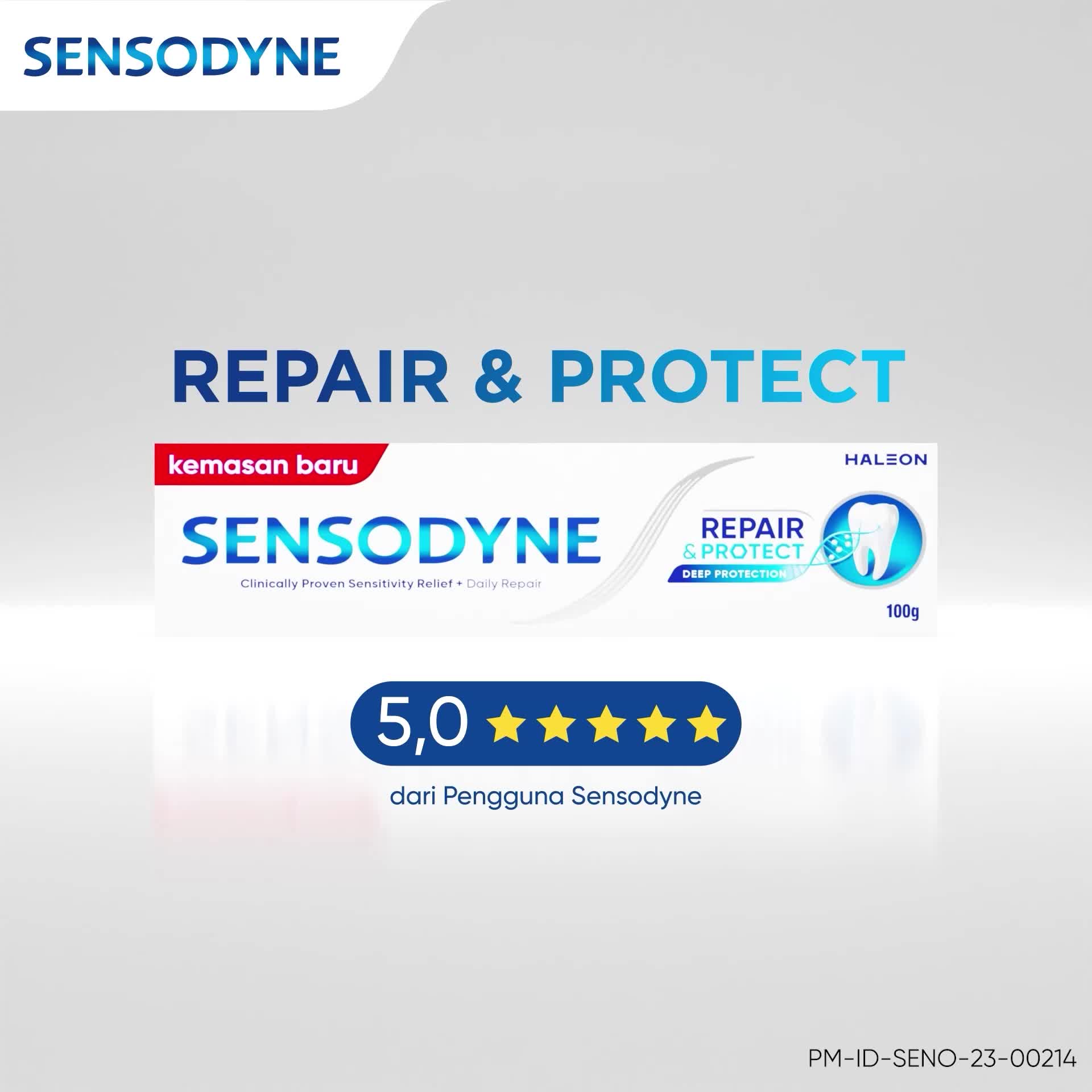 Sensodyne Toothpaste Pasta Gigi Repair & Protect Advanced Care Redakan Ngilu 100gr