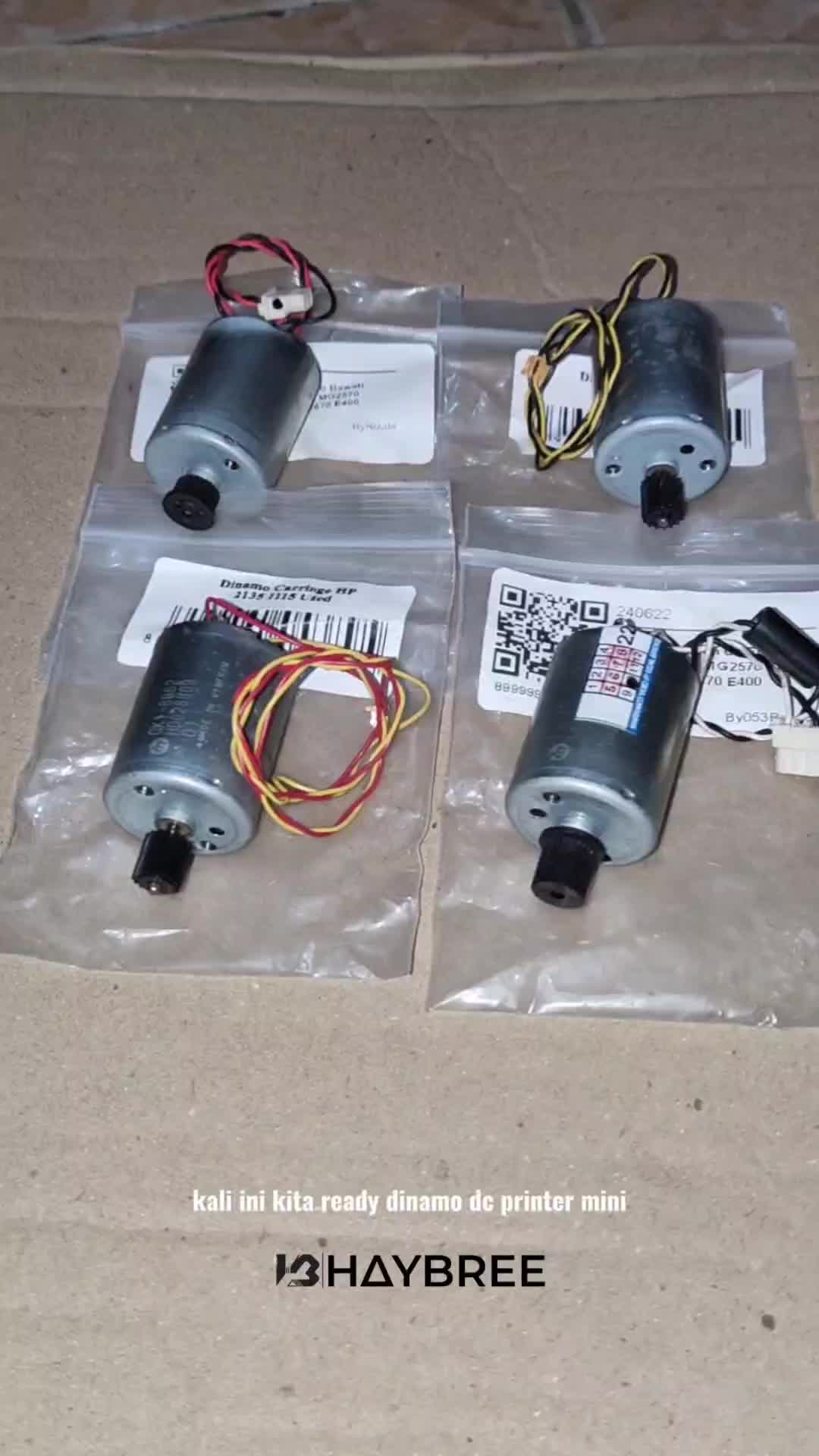 Dinamo DC Motor Printer 12V-24V Serbaguna untuk Generator dan Berbagai Macam Project Eksperimen DC MINI DIY