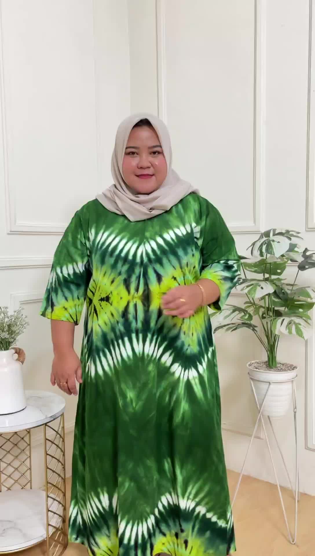 GAMIS RAYON LENGAN 7/8 BUSUI memakai RESLETING PAS UNTUK BUMIL ADEM NYAMAN UNTUK HARIAN