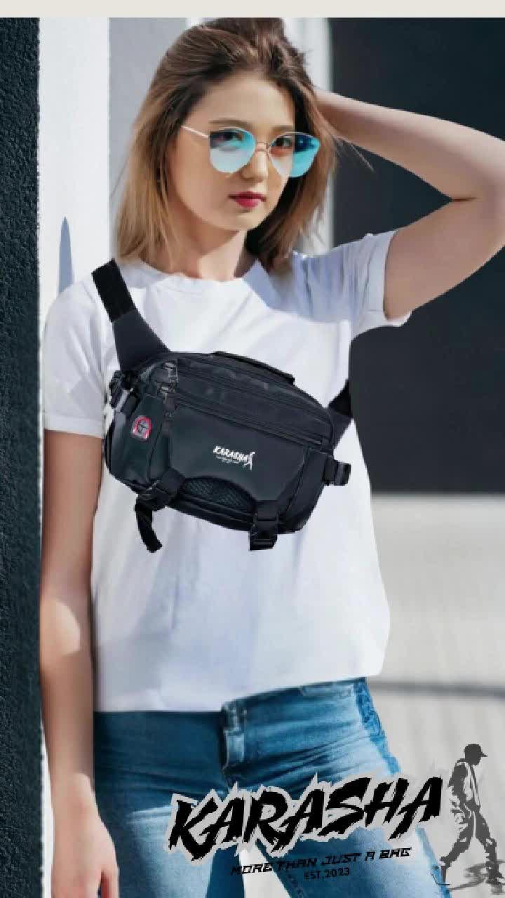 Tas Selempang Terbaru Karasha K016 Tas Waistbag Tas Pinggang Pria Wanita Multi Pungsi Kulit