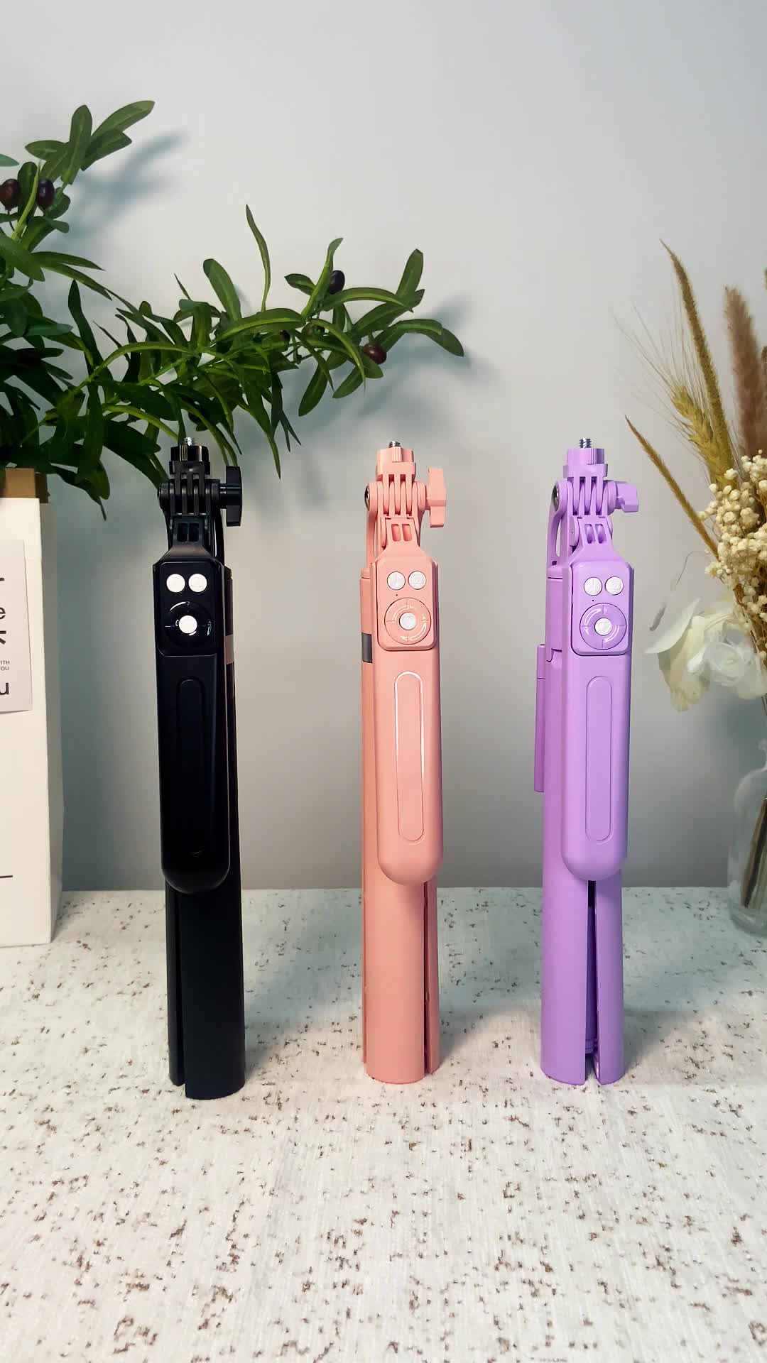 Trbest B16 Selfie Stick Tripod HP Kamera DSLR Tongsis HP Holder 170CM Dengan 7 Tombol Bluetooth Remote Control Portable Lampu LED Besar Tongkat Selfie Stick