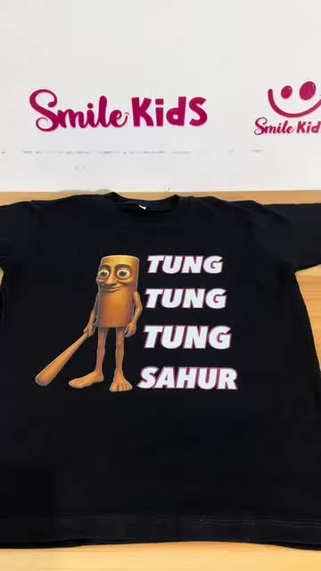 Kaos Anak Junior 3-15 Tahun Anomali Tung Tung Tung Sahur Tiktok Viral/Brainrot Meme 2 Baju Katun Fashion