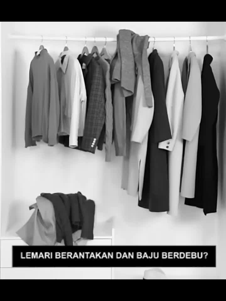 Joybos Jas Baju Cover Baju Motif Bunga Gantungan Anti Air Anti Debu Pelindung Pakaian Ziplock CB004