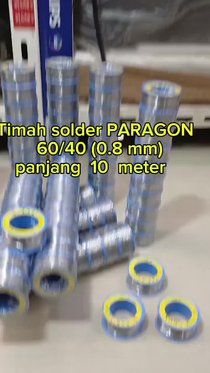 TIMAH PARAGON ORIGINAL 10 METER KAWAT 0,8MM 60/40 ALLOY ORIGINAL