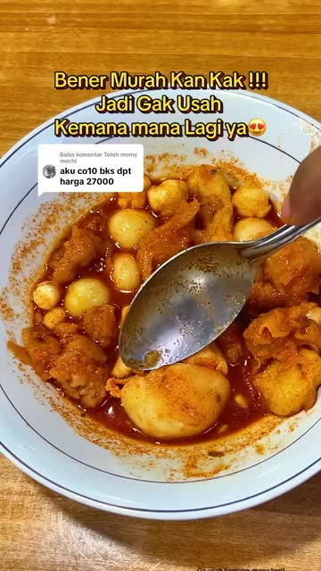 Baso aci ayam suwir 4 ribu an 1 Pcs viral tiktok murah enak lezat maknyoss makanan pedas bisa di atur sendiri kuah instant food paket lengkap recomended jajanan gratis ongkir Rp0 Sambal Seblak
