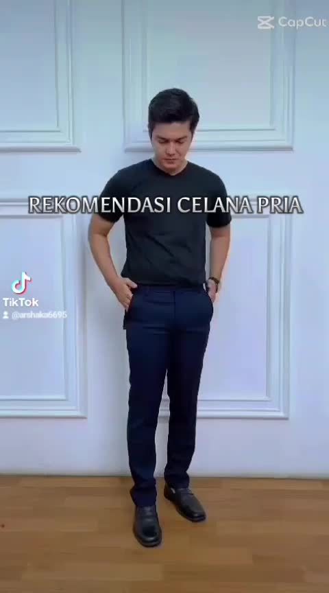 CELANA FORMAL MENGKILAP SLIMFIT PRIA PANJANG KERJA KANTOR BAHAN Kerja Kantor Hitam Dewasa