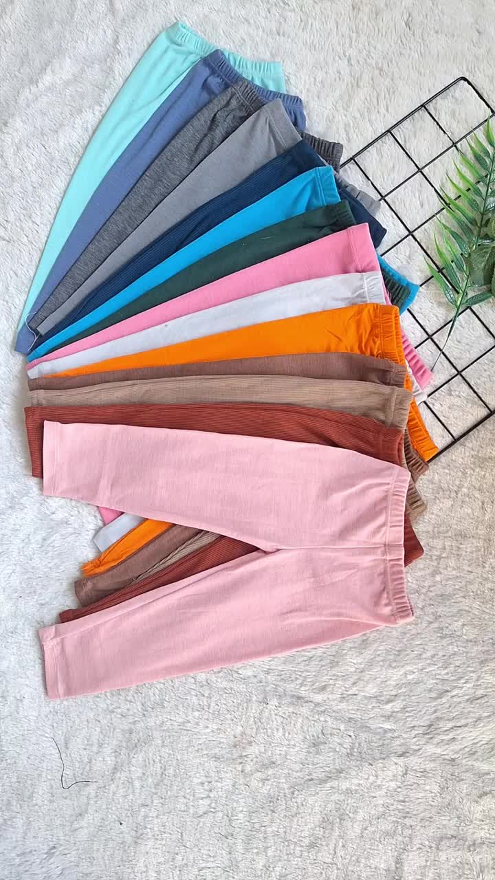 Isi 5 Legging Anak Perempuan  Polos / Bawahan Anak Perempuan / Celana Panjang Anak Perempuan / Legging Anak Bahan Kaos