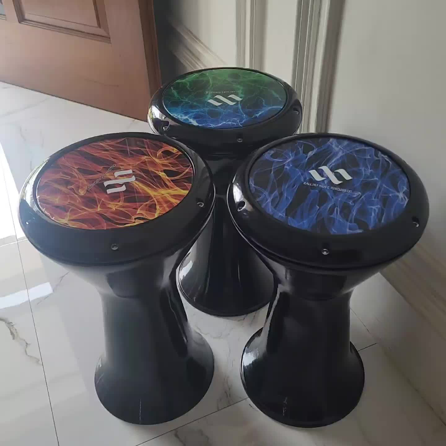 Darbuka glowsi ukuran 8 inci pakai mika GMP berat produk 2,6 kilo, free kunci L