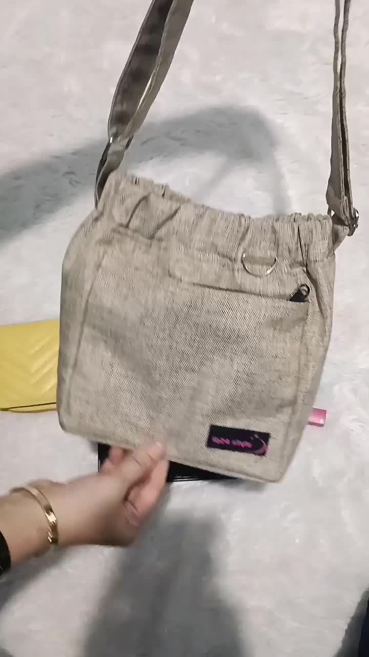 Tas selempang Tas Bahu Dumpling XL_  Sling Bag Wanita Cewek Kanvas  Berkualitas Tinggi - Canvas, Model Korea