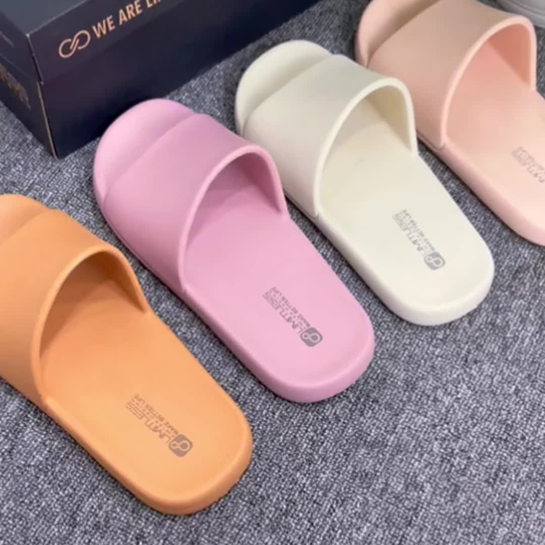 LIMITLESS Sandal Slip On Wanita Dewasa JOLIE Sendal Slop Cewek Casual Ringan Terbaru 2024  Size 36 - 44 Shoes ( Black )