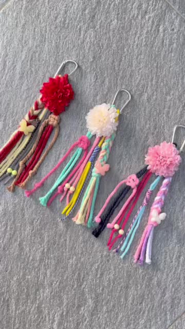 BAG CHARM FLORYN BY THALIABAG GANTUNGAN TAS WANITA KEYCHAIN MACRAME