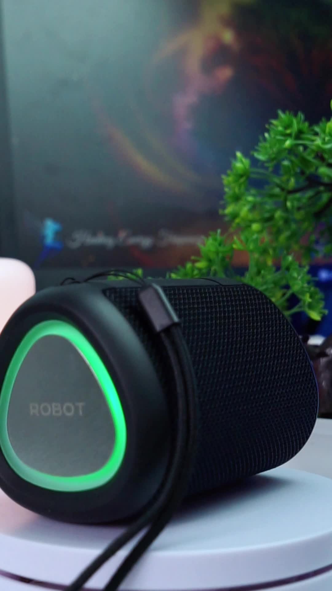 ROBOT RB120 Speaker Bluetooth 5.3 RGB Waterproof IPX4 Portable 8 Jam Putar Musik Speaker  Wireless Bass Outdoor Indoor Garansi 1 Tahun [Bisa COD]
