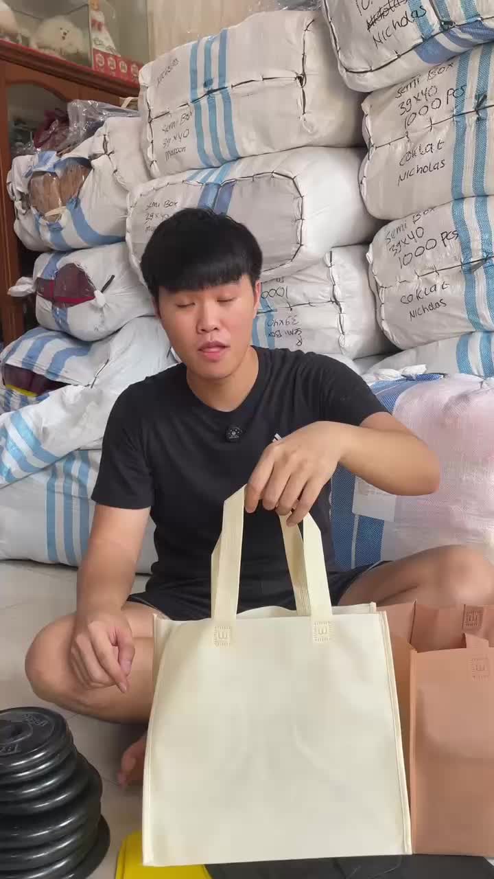 Tas Spunbond Bingkisan Jahit | Tas Spunbond Box Besar Ukuran 32x26x27