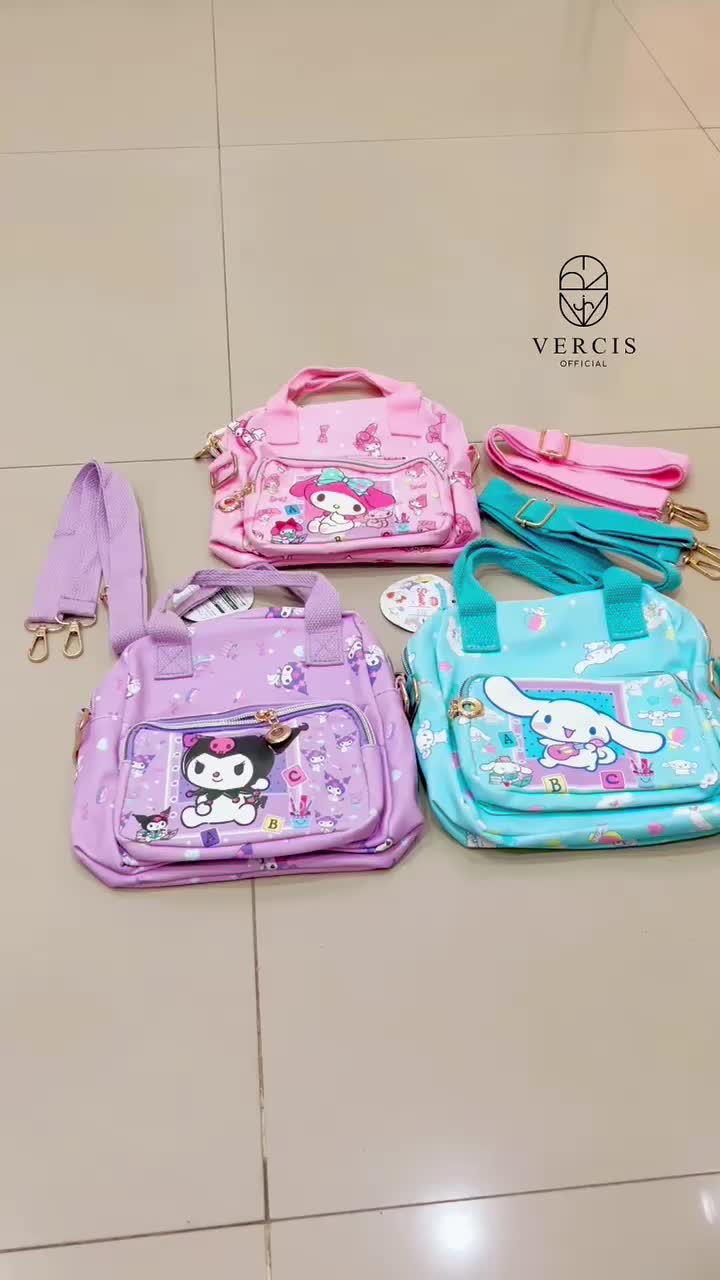 Tas Selempang Anak Perempuan Tas Tenteng Anak Tas Mini Kuromi Cinnamoroll My Melody