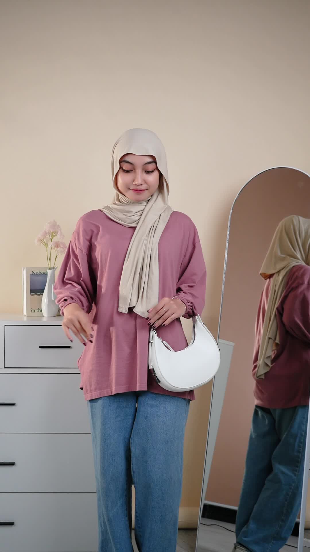 Denaya.wear KAOS OVERSIZE 7/8 LENGAN BALON HIJAB FRIENDLY