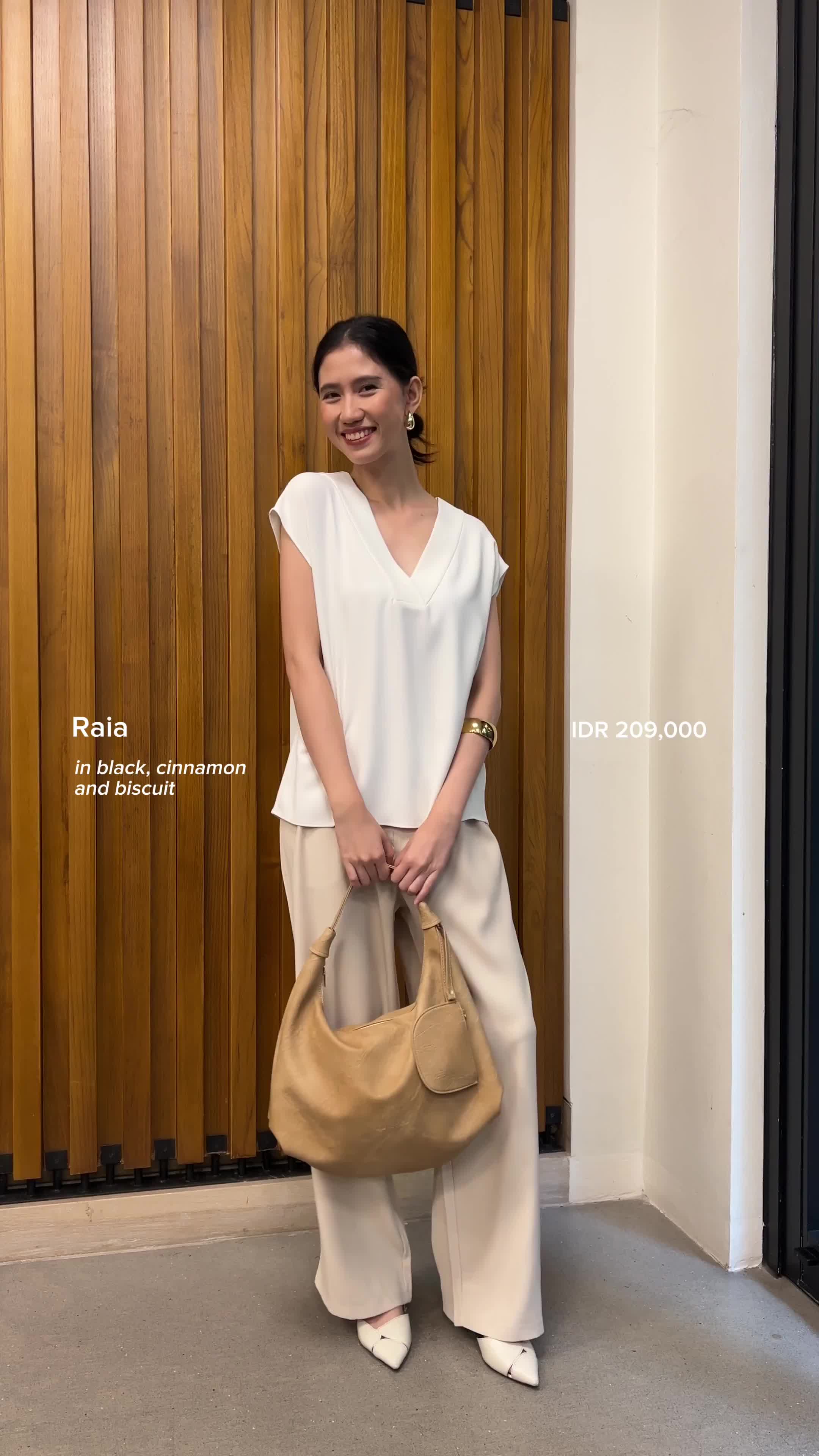 Raia - AMRETA - HOBO BAG - SHOULDER BAG - HAND BAG - TAS IPAD FIT 11 INCH