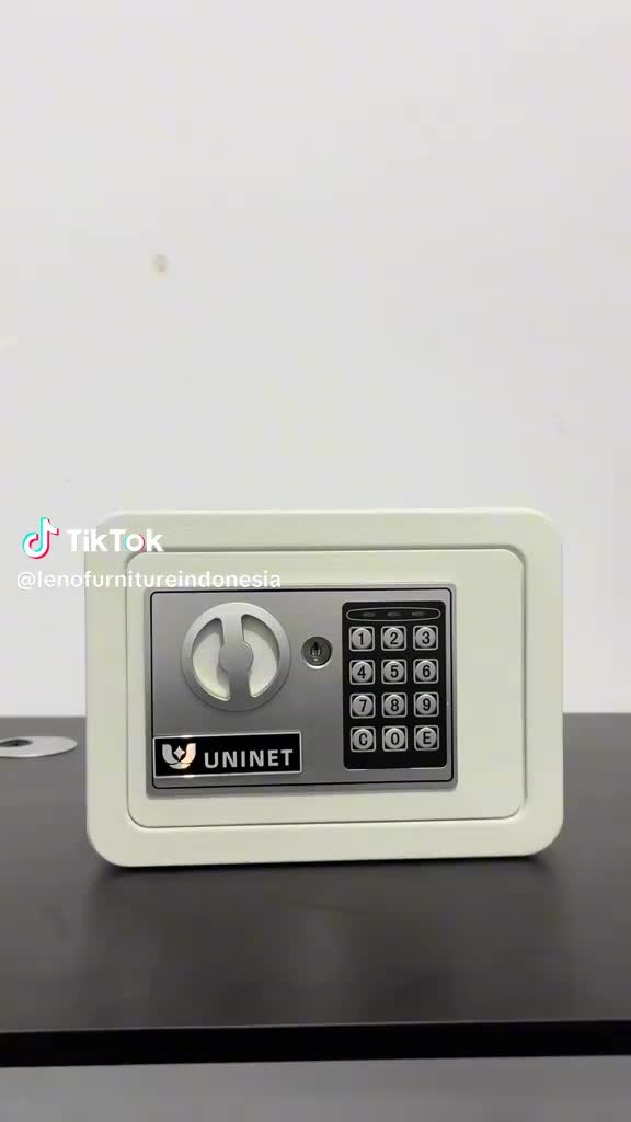 LENO Brankas Uang Digital Mini Sistem PIN Dengan Lapisan Besi Tebal Brankas Uang Pribadi Minimalis Estetik Brankas Besi brankas  ukuran Mini