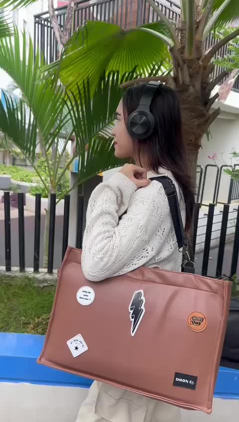Dhon id Tas selempang WALKER chocolate pria wanita multifungsi fashion Slingbag
