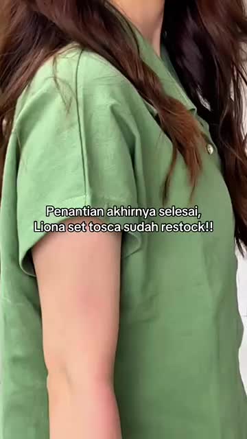 Liona Set setelan wanita - Woman One Set - Setelan Linen Wanita celana karet Pendek