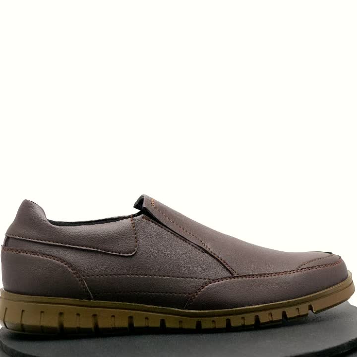 PAULMAY - Sepatu Sneakers Pria Modena 42  Kasual  Shoes Flat Karet Kerja Hitam