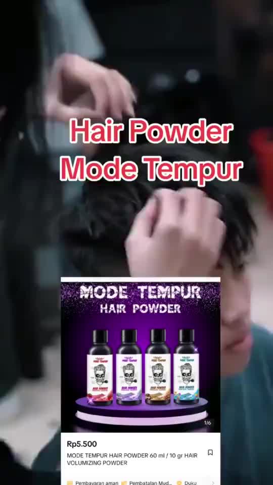 MG 60ML Bubuk Rambut Volumizing Hair Powder Gaya Rambut Pomade Powder Mode Tempur