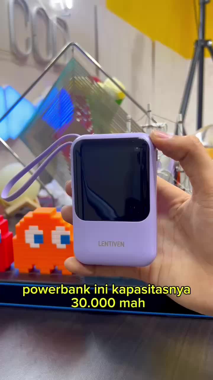 PUNING LENTIVEN Powerbank 30000 mAh Mini with 4 Usb Fast Charging BH31