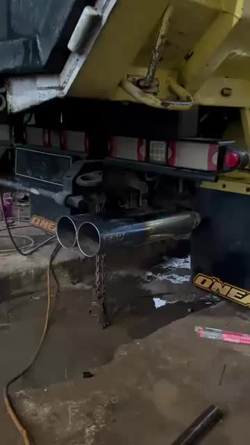 Knalpot truk brong kalimantan canter fuso hino dutro giga dyna ragasa