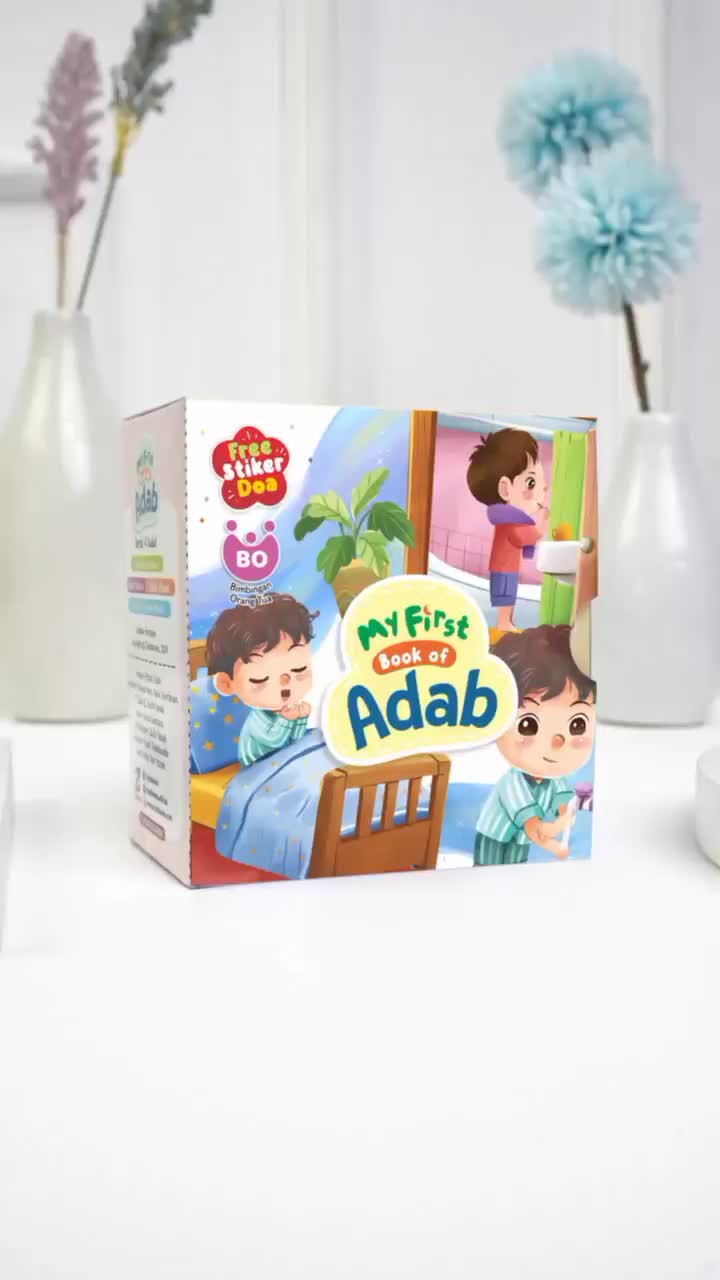[Isi 4 Buku] My First Book Of Adab (Mini Boardbook) - Buku Adab Anak - Belajar Adab Sejak Dini edukasi