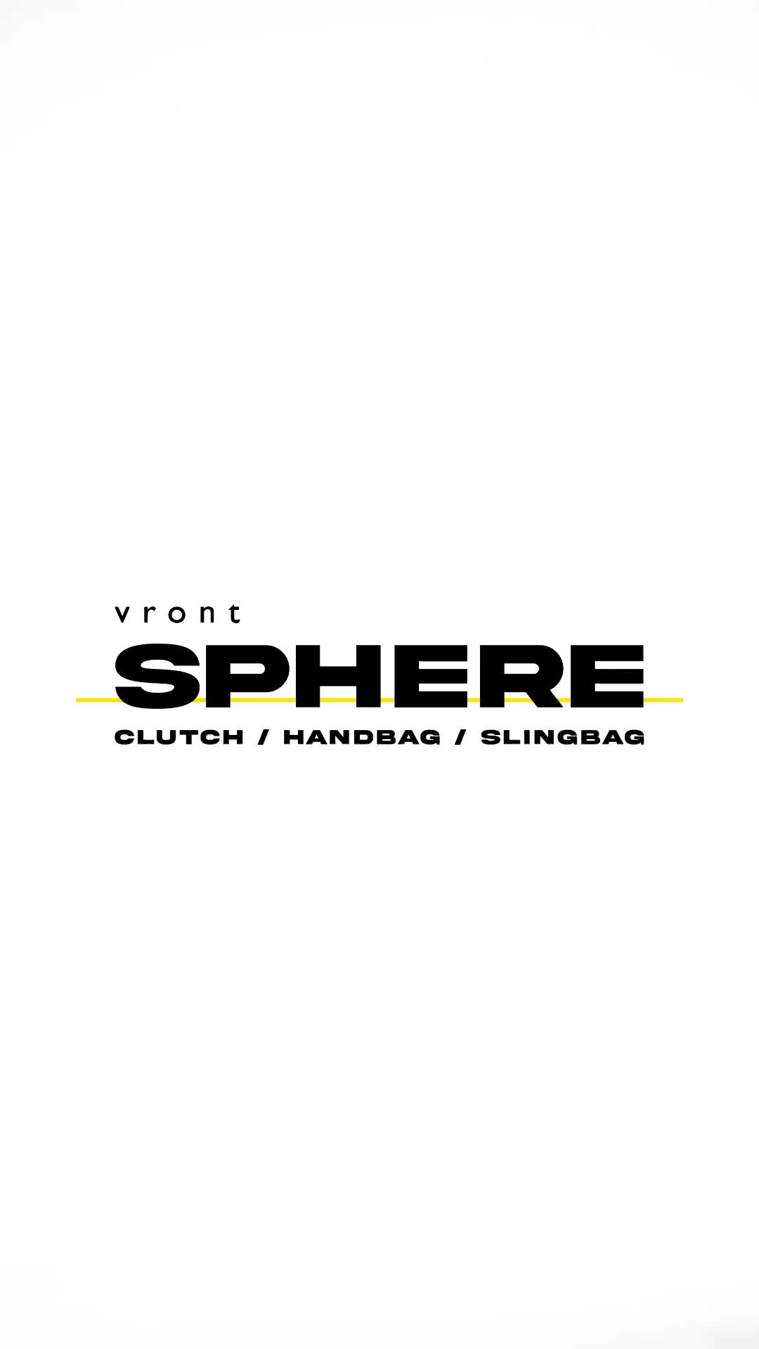 VRONT Sphere Handbag Series 3 in 1 Clutch Sling Bag Waterproof Pria Hitam Dompet Pouch HP dan Uang