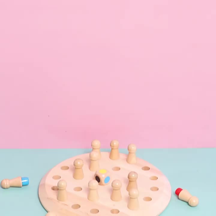 [capt] Mainan Edukasi Game & Teka Teki Anak Papan Permainan Catur Kayu - Wooden Toys Memory Chess Board