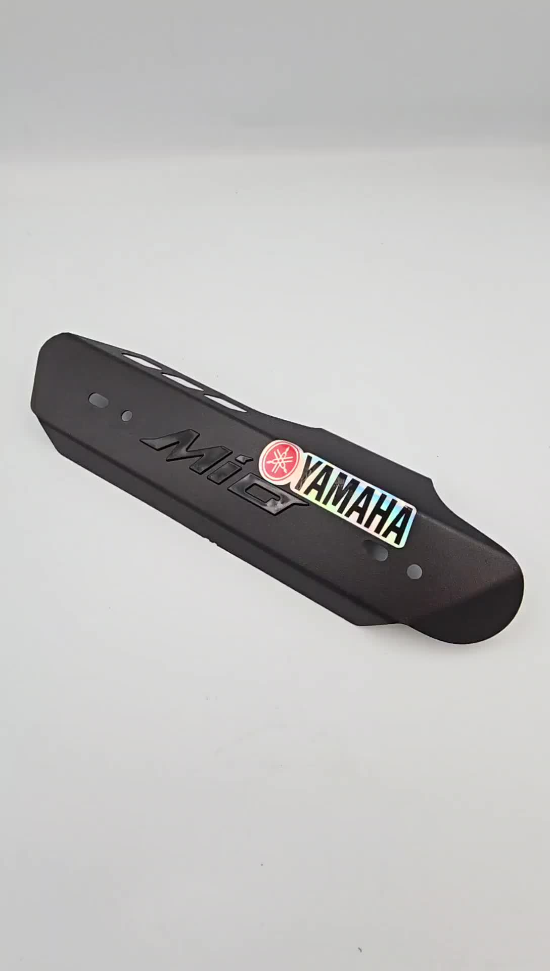 Cover Knalpot Semua Motor Mio Bahan Anti Pecah Plus Stiker Hologram - Tameng Knalpot Yamaha Mio Universal Semua Motor Mio - Pelindung Knalpot Yamaha Mio