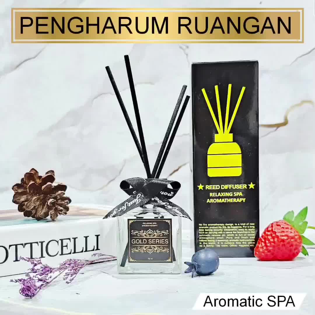 Reed Diffuser Pengharum Ruangan Gold Series Relaxing SPA 50ml
