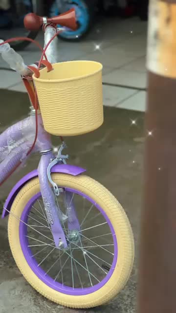 Sepeda Anak Perempuan PMB Sanrio Kuromi dengan Keranjang untuk Usia 3-8 Tahun MN 321 sepeeda mini 12 16 18 inch