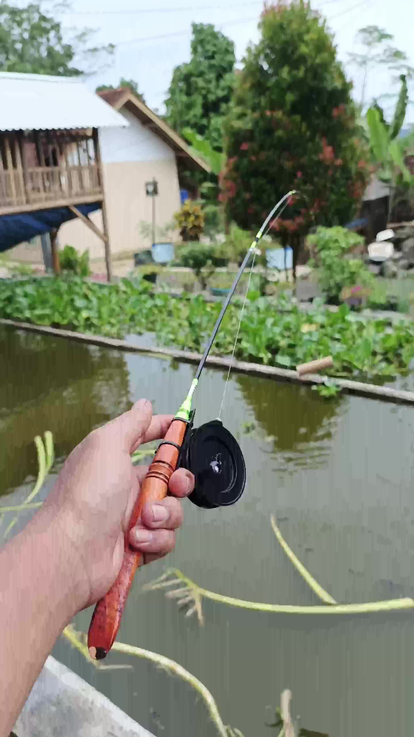 Joran Pancing Lentur Fullset dengan Reel dan Umpan Waderan Super Lentur 120cm - Cocok untuk Ikan Kecil