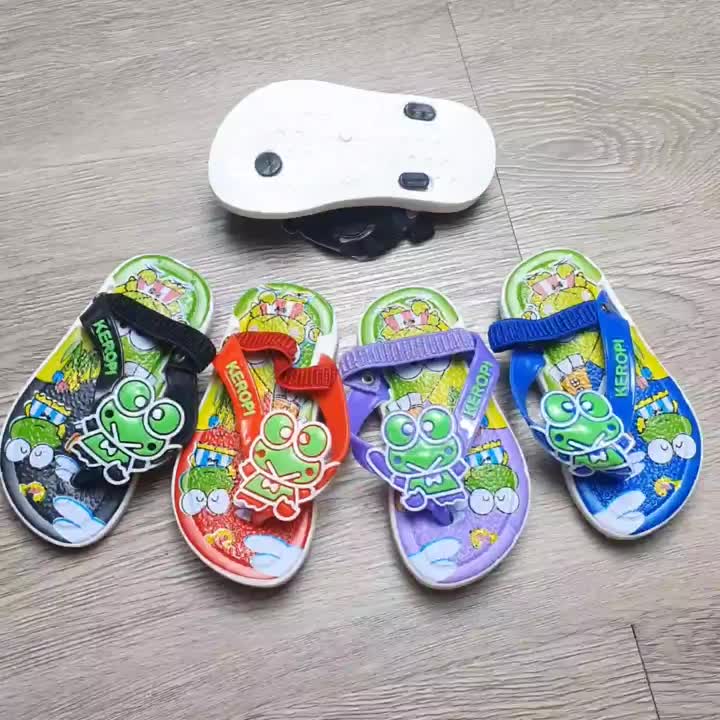 Sandal Jepit Anak Cewek Berbunyi Cowok-Cewek Sendal Japit Cit-Cit 6 bulan - 2 Tahun MOTIF RANDOM