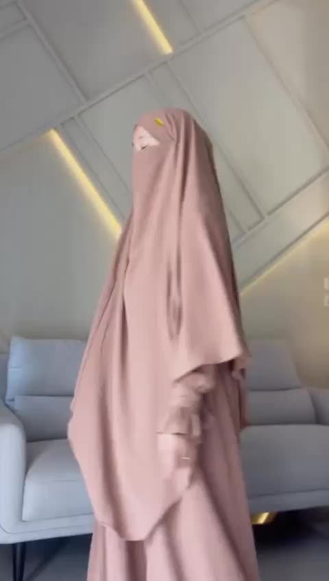 Tsurayya - One Set Jennaira Crincle Airflow(Abaya+Frenchkhimar Long Free Cadar Tali)/One Set Lebaran