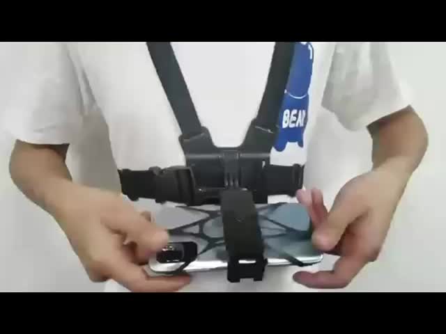 Hp Holder Chest Strap Tali Dada Pegangan Handphone Mount Kamera Body Belt Clip Clamp 360 Go Pro CAM Dudukan Smartphone Gantungan Elastis Camera Accessories