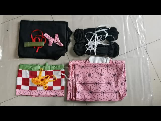 Kostum Kimetsu No Yaiba Anak Costume Kids Cosplay Nezuko Kimetsu No Yaiba Haori Nezuko Costume