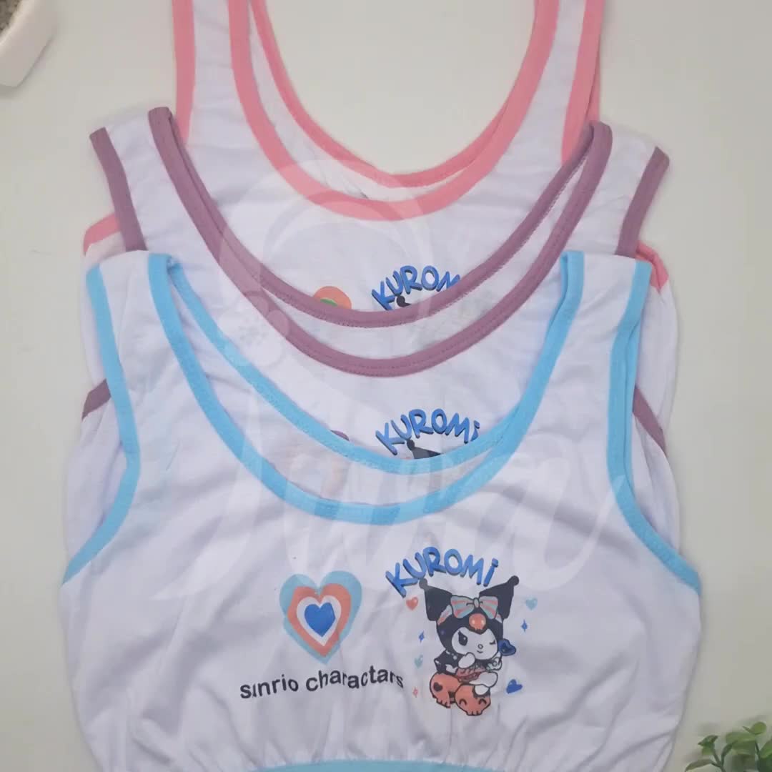 AISIRA 6PCS 3PCS Miniset Anak Perempuan Kuromi Anak SD SMP Usia 8 - 13 Tahun Bahan Katun