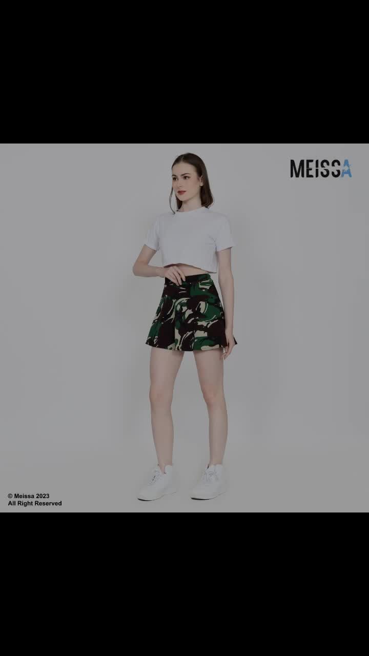 Rok Pendek Wanita Kasual Rok Mini Korea Skirt Flare Rok Payung Scuba